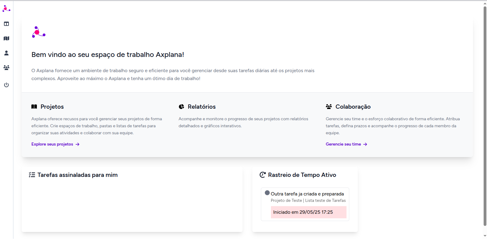 AxPlana - Gerenciador de Projetos - Screenshot 1